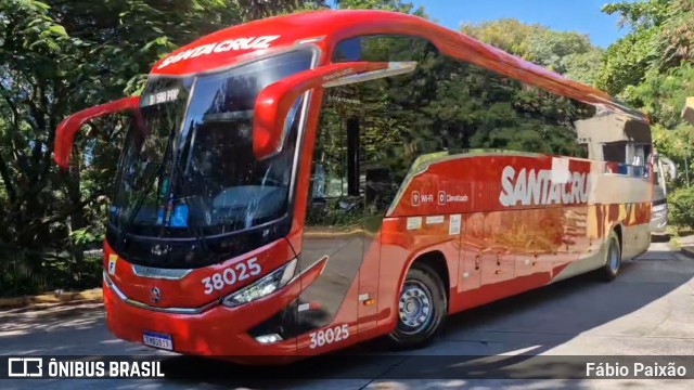 Viação Santa Cruz 38025 na cidade de São Paulo, São Paulo, Brasil, por Fábio Paixão. Número da foto: #13068440.