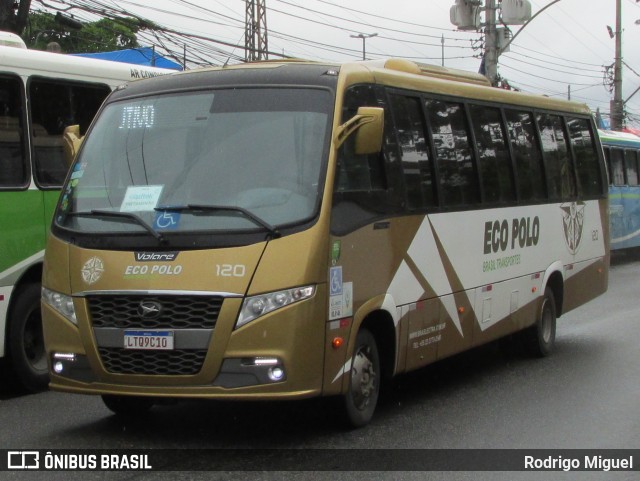 Eco Polo Brasil Transportes 120 na cidade de Rio de Janeiro, Rio de Janeiro, Brasil, por Rodrigo Miguel. Número da foto: #13070654.