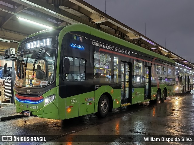 Express Transportes Urbanos Ltda 4 8955 na cidade de São Paulo, São Paulo, Brasil, por William Bispo da Silva. Número da foto: #13068772.
