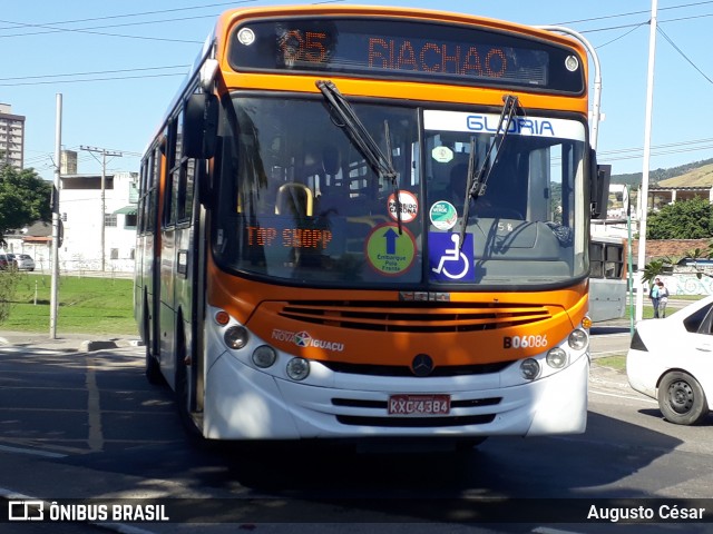 Expresso Nossa Senhora da Glória B06086 na cidade de Nova Iguaçu, Rio de Janeiro, Brasil, por Augusto César. Número da foto: #13069482.