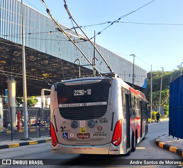 Himalaia Transportes > Ambiental Transportes Urbanos 4 1540 na cidade de São Paulo, São Paulo, Brasil, por Andre Santos de Moraes. Número da foto: #13069956.