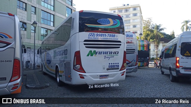 Marinho Transporte e Turismo RJ 402.010 na cidade de Petrópolis, Rio de Janeiro, Brasil, por Zé Ricardo Reis. Número da foto: #13069006.