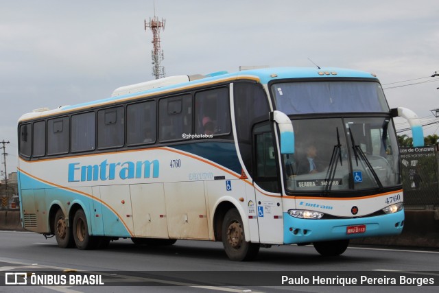 Emtram 4760 na cidade de Resende, Rio de Janeiro, Brasil, por Paulo Henrique Pereira Borges. Número da foto: #13069060.