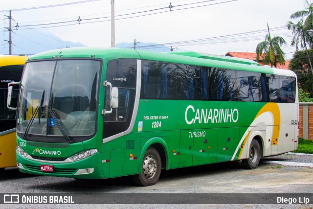 Viação Canarinho 1204 na cidade de Jaraguá do Sul, Santa Catarina, Brasil, por Diego Lip. Número da foto: #13068764.