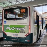 Transportes Flores RJ 128.035 na cidade de Duque de Caxias, Rio de Janeiro, Brasil, por Vitor Dasneves. Número da foto: #13071170.