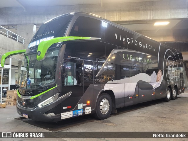 Viação Garcia 87069 na cidade de Curitiba, Paraná, Brasil, por Netto Brandelik. Número da foto: #13072625.