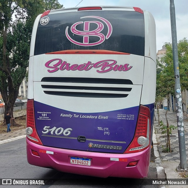 Street Bus Transporte e Turismo 5106 na cidade de São Paulo, São Paulo, Brasil, por Michel Nowacki. Número da foto: #13072101.