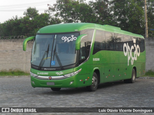 Opção Fretamento e Turismo RJ 632.080 na cidade de Campos dos Goytacazes, Rio de Janeiro, Brasil, por Luis Otávio Vicente Domingues. Número da foto: #13073624.