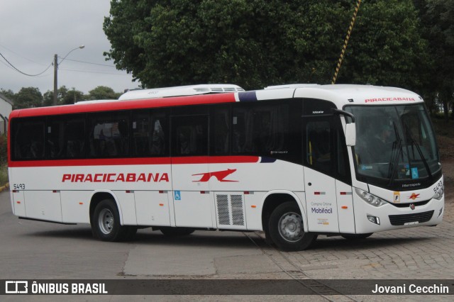Viação Piracicabana 5493 na cidade de Caxias do Sul, Rio Grande do Sul, Brasil, por Jovani Cecchin. Número da foto: #13073906.