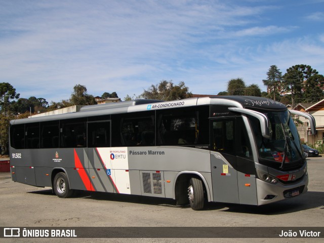 Empresa de Ônibus Pássaro Marron 91.502 na cidade de Campos do Jordão, São Paulo, Brasil, por João Victor. Número da foto: #13072945.