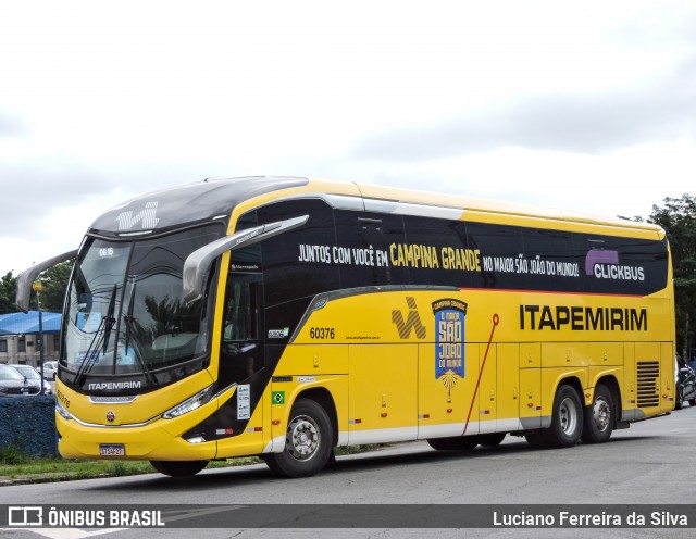 Viação Nova Itapemirim 60376 na cidade de São Paulo, São Paulo, Brasil, por Luciano Ferreira da Silva. Número da foto: #13073183.