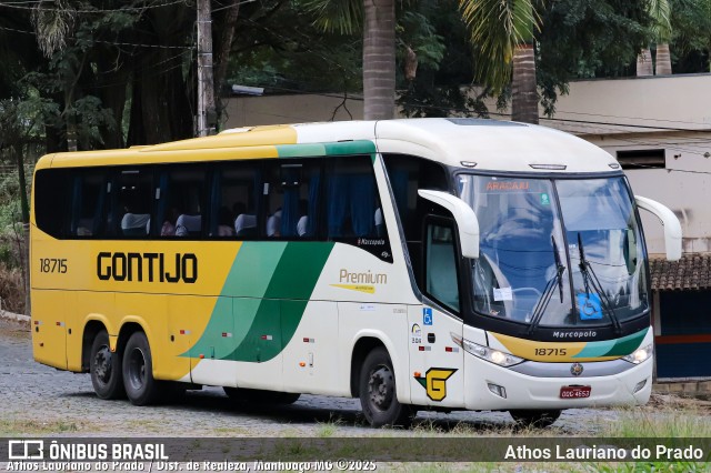 Empresa Gontijo de Transportes 18715 na cidade de Manhuaçu, Minas Gerais, Brasil, por Athos Lauriano do Prado. Número da foto: #13073089.