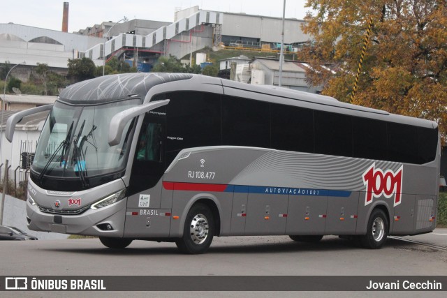 Auto Viação 1001 RJ 108.477 na cidade de Caxias do Sul, Rio Grande do Sul, Brasil, por Jovani Cecchin. Número da foto: #13073464.