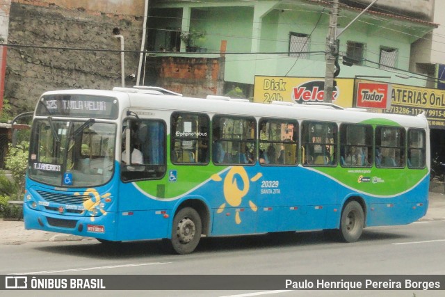 Santa Zita Transportes Coletivos 20329 na cidade de Cariacica, Espírito Santo, Brasil, por Paulo Henrique Pereira Borges. Número da foto: #13073301.