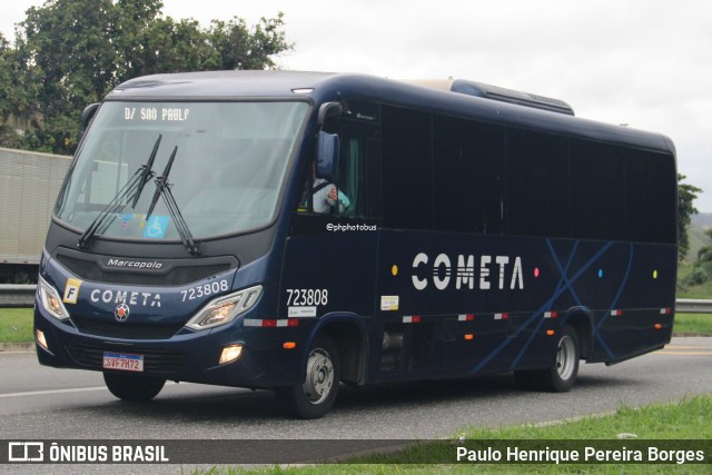 Viação Cometa 723808 na cidade de Barra do Piraí, Rio de Janeiro, Brasil, por Paulo Henrique Pereira Borges. Número da foto: #13073432.