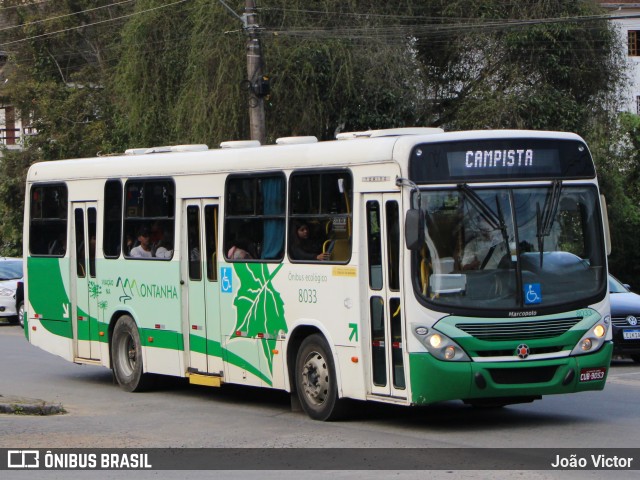 Viação Na Montanha 8033 na cidade de Campos do Jordão, São Paulo, Brasil, por João Victor. Número da foto: #13072958.