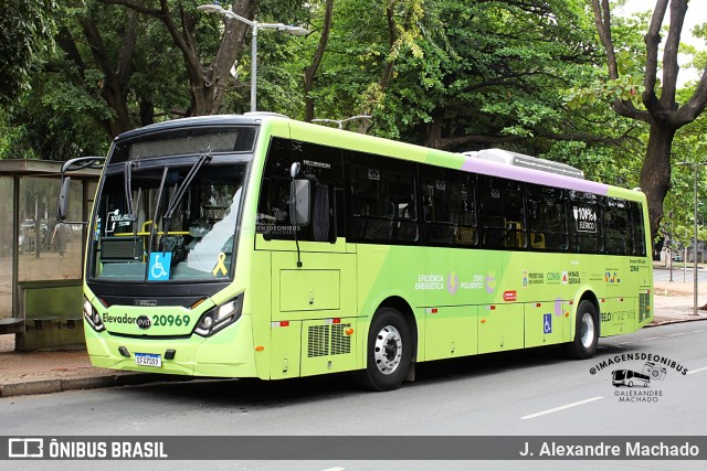 SM Transportes 20969 na cidade de Belo Horizonte, Minas Gerais, Brasil, por J. Alexandre Machado. Número da foto: #13072767.