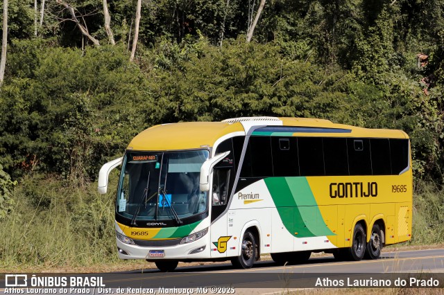 Empresa Gontijo de Transportes 19685 na cidade de Manhuaçu, Minas Gerais, Brasil, por Athos Lauriano do Prado. Número da foto: #13073072.