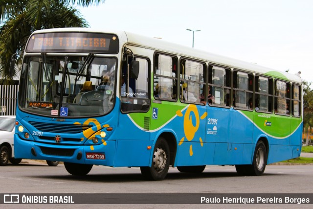 Santa Zita Transportes Coletivos 21091 na cidade de Cariacica, Espírito Santo, Brasil, por Paulo Henrique Pereira Borges. Número da foto: #13073306.