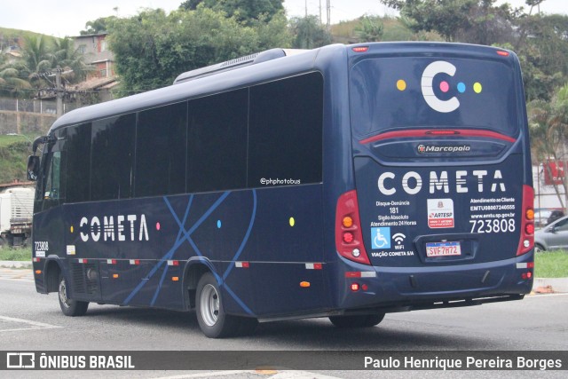 Viação Cometa 723808 na cidade de Barra do Piraí, Rio de Janeiro, Brasil, por Paulo Henrique Pereira Borges. Número da foto: #13073438.