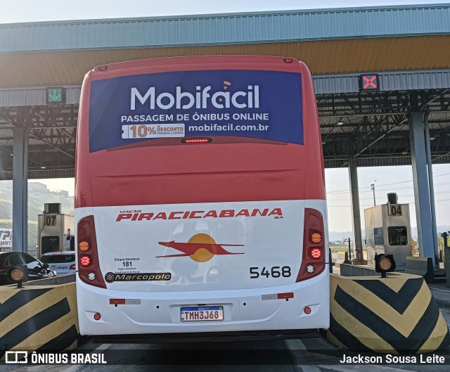 Viação Piracicabana 5468 na cidade de Itaquaquecetuba, São Paulo, Brasil, por Jackson Sousa Leite. Número da foto: #13073727.