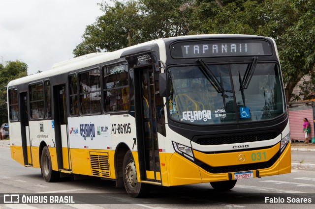 Empresa de Transportes Nova Marambaia AT-86105 na cidade de Belém, Pará, Brasil, por Fabio Soares. Número da foto: #13072937.