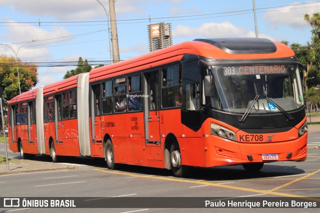Viação Tamandaré KE708 na cidade de Curitiba, Paraná, Brasil, por Paulo Henrique Pereira Borges. Número da foto: #13073252.