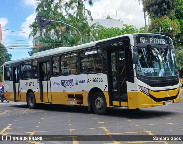 Viação Forte AF-90703 na cidade de Belém, Pará, Brasil, por Samara Goes. Número da foto: #13074355.