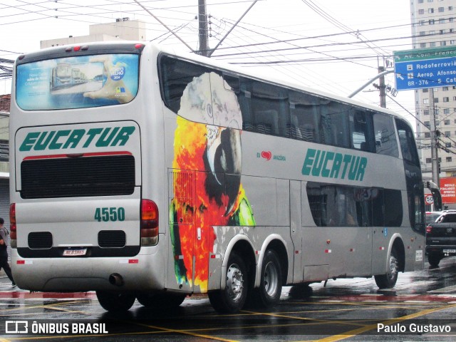 Eucatur - Empresa União Cascavel de Transportes e Turismo 4550 na cidade de Curitiba, Paraná, Brasil, por Paulo Gustavo. Número da foto: #13076364.