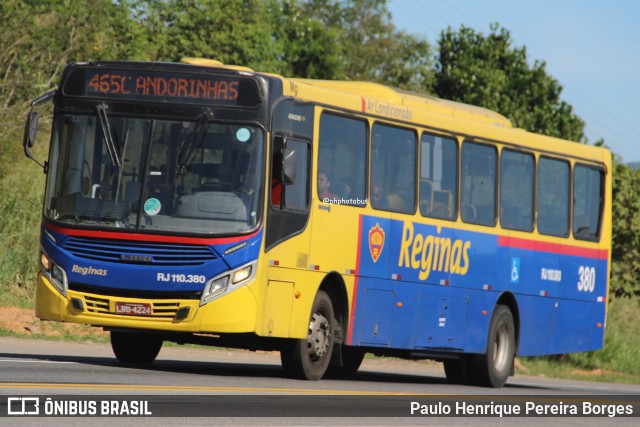 Auto Viação Reginas RJ 110.380 na cidade de Magé, Rio de Janeiro, Brasil, por Paulo Henrique Pereira Borges. Número da foto: #13074841.