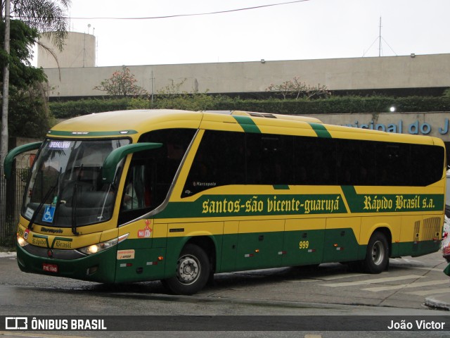 Viação Rápido Brasil 999 na cidade de São Paulo, São Paulo, Brasil, por João Victor. Número da foto: #13077072.