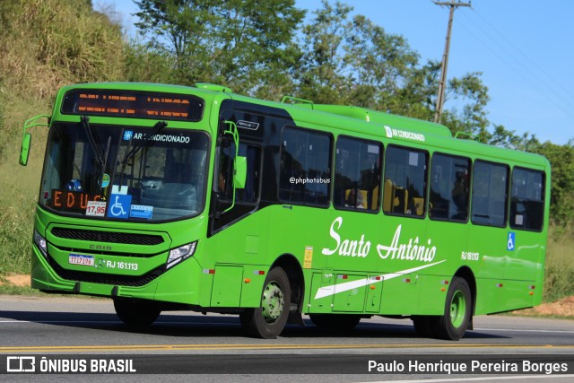 Transportes Santo Antônio RJ 161.113 na cidade de Magé, Rio de Janeiro, Brasil, por Paulo Henrique Pereira Borges. Número da foto: #13074921.