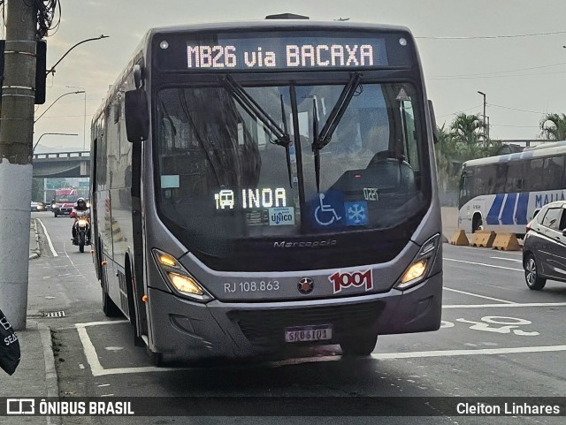 Auto Viação 1001 RJ 108.863 na cidade de Niterói, Rio de Janeiro, Brasil, por Cleiton Linhares. Número da foto: #13075844.