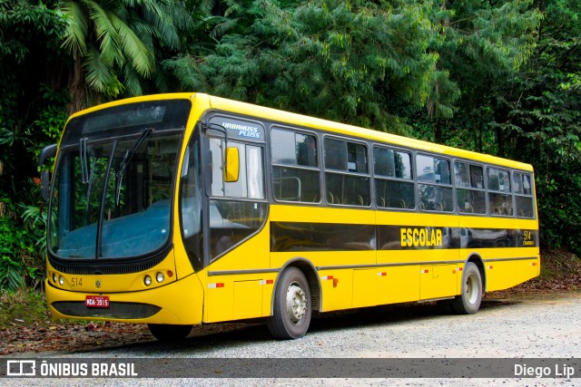 Viação Canarinho 514 na cidade de Jaraguá do Sul, Santa Catarina, Brasil, por Diego Lip. Número da foto: #13074802.