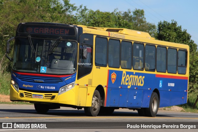 Auto Viação Reginas RJ 110.028 na cidade de Magé, Rio de Janeiro, Brasil, por Paulo Henrique Pereira Borges. Número da foto: #13074824.