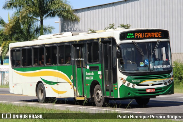 Transporte e Turismo Iluminada MG 1.027 na cidade de Magé, Rio de Janeiro, Brasil, por Paulo Henrique Pereira Borges. Número da foto: #13074794.