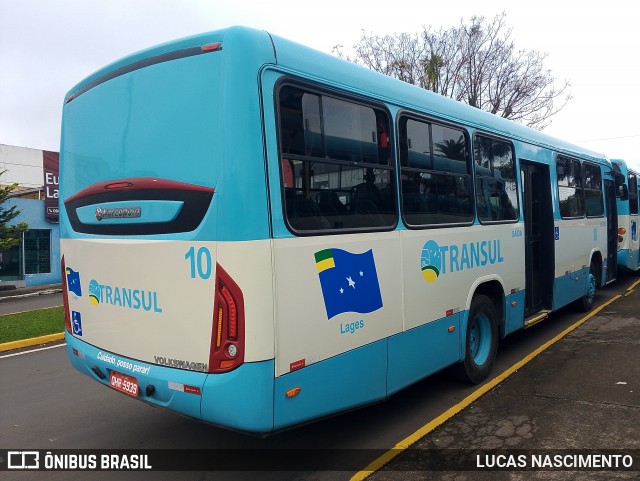 Transul – Transportes Urbanos Nossa Senhora dos Prazeres 10 na cidade de Lages, Santa Catarina, Brasil, por LUCAS NASCIMENTO. Número da foto: #13077080.