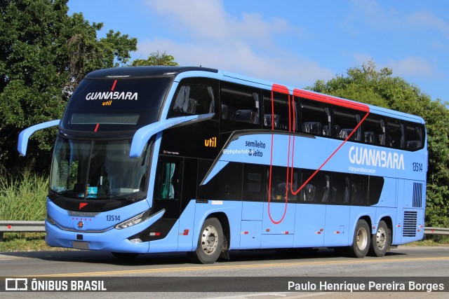 UTIL - União Transporte Interestadual de Luxo 13514 na cidade de Barra do Piraí, Rio de Janeiro, Brasil, por Paulo Henrique Pereira Borges. Número da foto: #13074950.