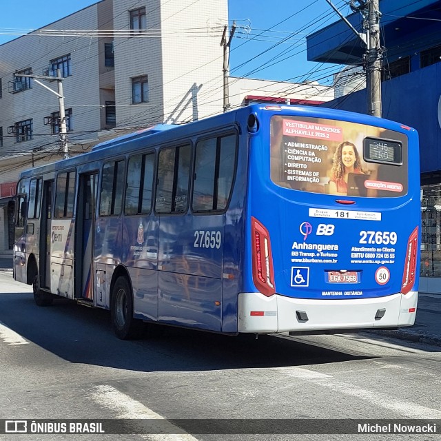 BB Transportes e Turismo 27.659 na cidade de Jandira, São Paulo, Brasil, por Michel Nowacki. Número da foto: #13076493.