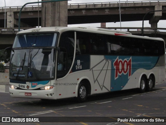 Auto Viação 1001 2416 na cidade de Rio de Janeiro, Rio de Janeiro, Brasil, por Paulo Alexandre da Silva. Número da foto: #13075667.