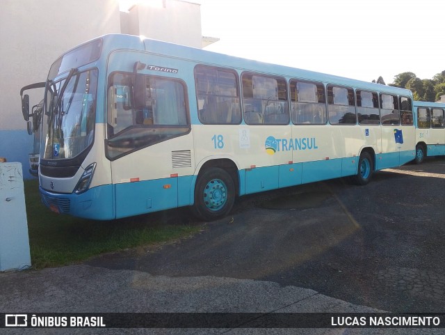 Transul – Transportes Urbanos Nossa Senhora dos Prazeres 18 na cidade de Lages, Santa Catarina, Brasil, por LUCAS NASCIMENTO. Número da foto: #13077070.