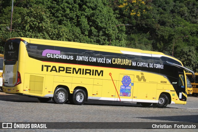 Viação Nova Itapemirim 60266 na cidade de Leopoldina, Minas Gerais, Brasil, por Christian  Fortunato. Número da foto: #13074272.