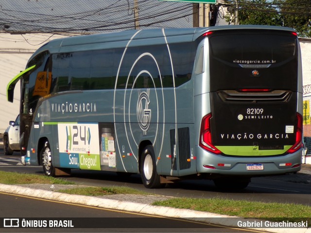 Viação Garcia 82109 na cidade de Ponta Grossa, Paraná, Brasil, por Gabriel Guachineski. Número da foto: #13074148.