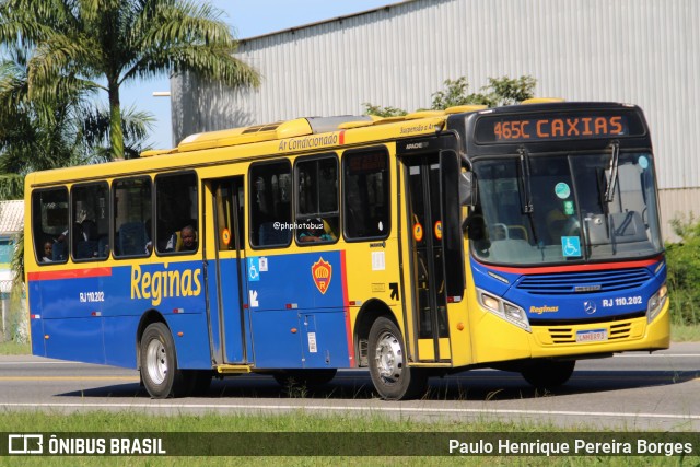 Auto Viação Reginas RJ 110.202 na cidade de Magé, Rio de Janeiro, Brasil, por Paulo Henrique Pereira Borges. Número da foto: #13074831.