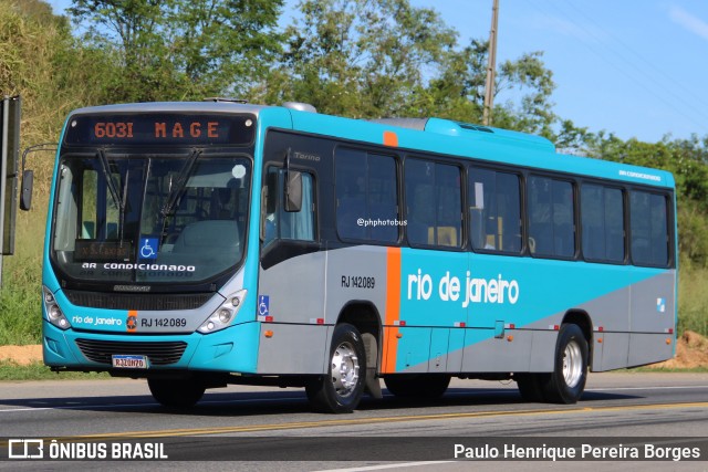 Expresso Rio de Janeiro RJ 142.089 na cidade de Magé, Rio de Janeiro, Brasil, por Paulo Henrique Pereira Borges. Número da foto: #13074861.