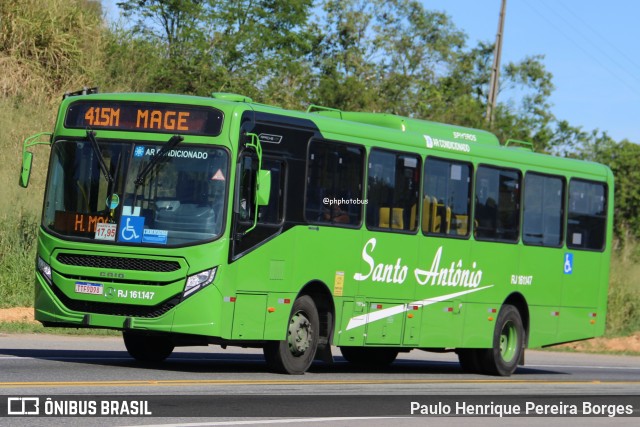 Transportes Santo Antônio RJ 161.147 na cidade de Magé, Rio de Janeiro, Brasil, por Paulo Henrique Pereira Borges. Número da foto: #13074926.