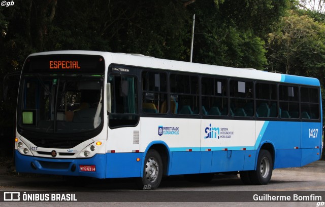 Canasvieiras Transportes 1427 na cidade de Florianópolis, Santa Catarina, Brasil, por Guilherme Bomfim. Número da foto: #13074216.