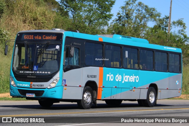 Expresso Rio de Janeiro RJ 142.081 na cidade de Magé, Rio de Janeiro, Brasil, por Paulo Henrique Pereira Borges. Número da foto: #13074857.