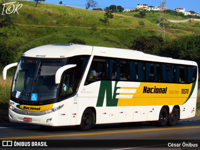 Viação Nacional 18570 na cidade de Belo Horizonte, Minas Gerais, Brasil, por César Ônibus. Número da foto: #13076300.