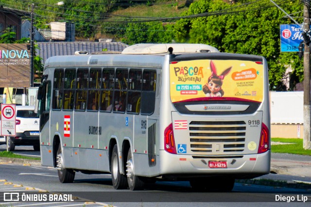 BluMob - Concessionária de Transporte Urbano de Blumenau 9118 na cidade de Blumenau, Santa Catarina, Brasil, por Diego Lip. Número da foto: #13076501.